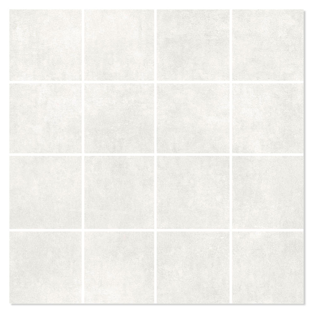 Mosaikkflis Albareto Hvit Matt 30x30 (7x7) cm
